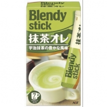 ชาเขียวมัทฉะลาเต้ ชนิดซอง stick จาก Blendy ชงได้ 7 ถ้วย
