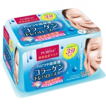 แผ่นมาร์คหน้าญี่ปุ่น คอลลาเจน PureSa Collagen Facial Mask 28 แผ่น