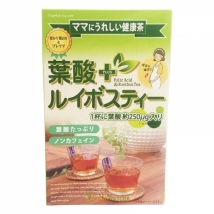 Folic Acid + Rooibos Tea ชารอยบอส มีกรดโฟลิค ช่วยบำรุงเลือด เหมาะสำหรับสตรีมีครรภ์ บรรจุ 24ถุง
