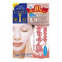 มาร์คหน้าญี่ปุ่น ไข่มุก Kose Clearturn White Pearl Paper Facial Mask 5 แผ่น