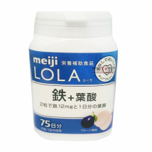เมจิ ธาตุเหล็ก Meiji LOLA Iron + Folic Acid ชนิดเม็ด 150 เม็ด 