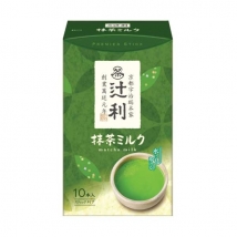 Tsujiri Matcha latte ชาเขียวนมลาเต้ ชนิดซองพกพา พร้อมดื่ม stick 10 ซอง