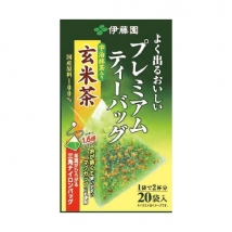 ชาเขียวข้าวคั่ว พรีเมี่ยม กล่องสีทอง ซองปิรามิด  ITOEN Premium Genmaicha Green Tea